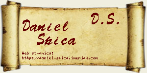 Daniel Špica vizit kartica
